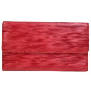 LOUIS VUITTON Porte Tresor International Wallet Epi Leather Red M6350E 01EG212
